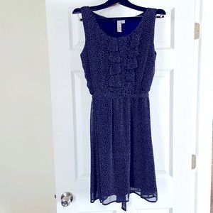 Emma and Michele Navy Polka Dot Dress